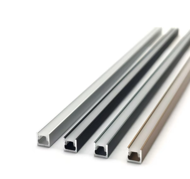 Customized Colors AB-5238 6*6mm Surface Mounting Led Aluminium Profile Channel for Led Strip Cabinet