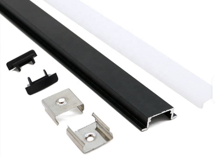 Recessed Type 17*08mm LED Strip Light Silver Black White LED Aluminum Profile