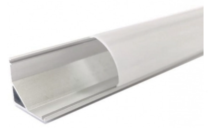 Gray Angular Strip LED Bar 2 Meters Aluminum Profile Light