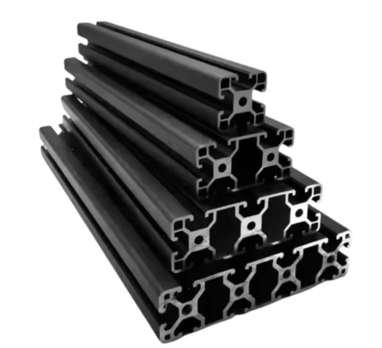 4040 4080 40120 40160 Black Anodized Extruded Aluminum Profiles T Slot Aluminum Extrusion Racing Sim
