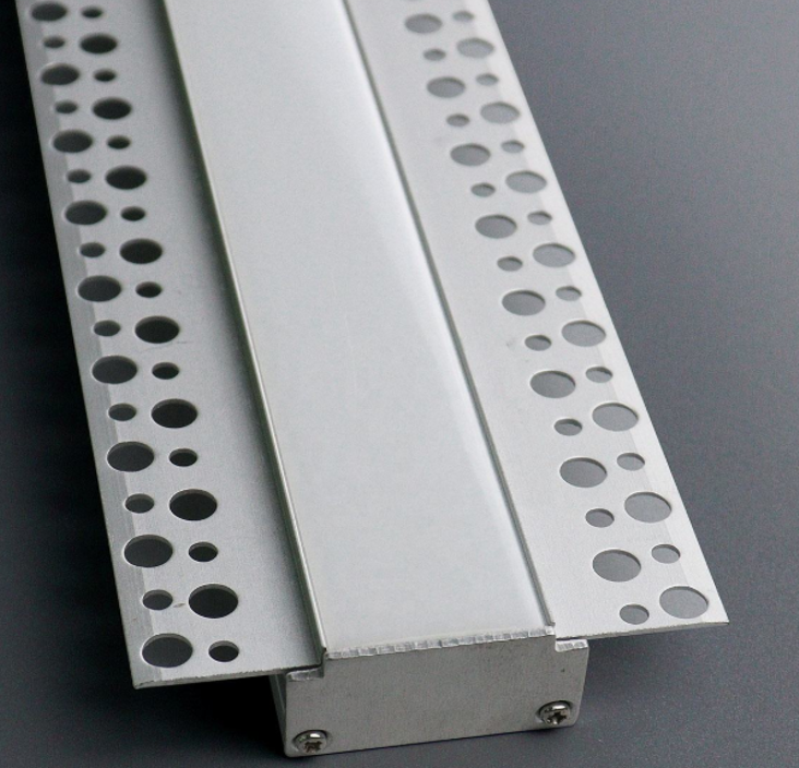 Factory Custom Embedded Aluminum Profiles Led Strip Channel Extrusion Recessed Drywall Profile for S